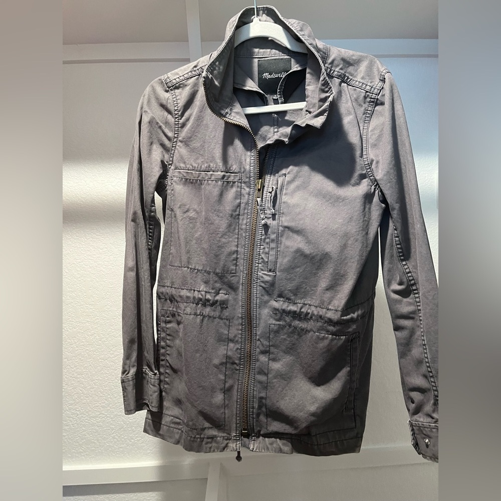 Women’s Gray Madewell Jacket. In great condition.
